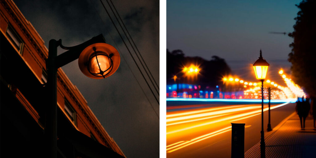 Modelos de farolas en calles